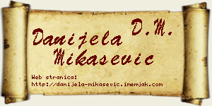 Danijela Mikašević vizit kartica